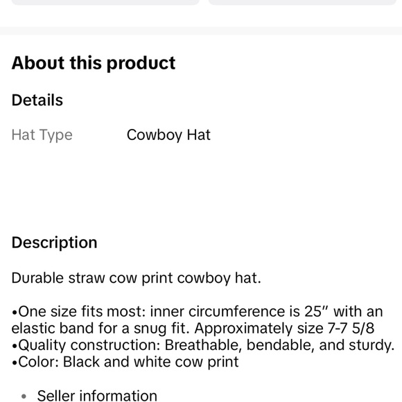 Cow Print Straw Cowboy Hat - Picture 4 of 6